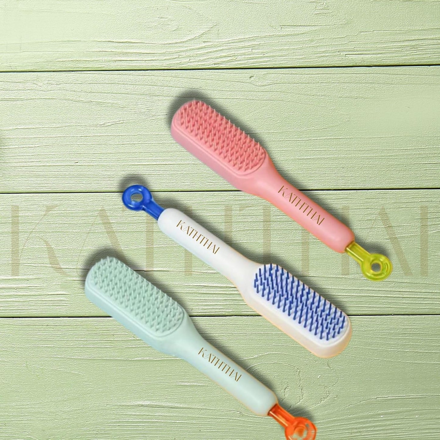 Kendi Kendini Temizleyen Otomatik Tuşlu Saç Tarağı